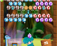Egg shooter bubble dinosaur majmos HTML5 játék